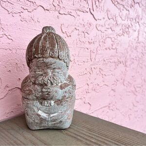 Isabel Bloom Retired Violet Girl Sculpture Flowers Signed Vintage 80s